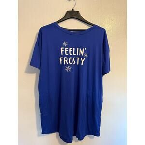 Scent Treasures Womens Nightgown, Dark blue , sz L/G-XG/XG